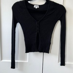 superdow ribbed crop sweater